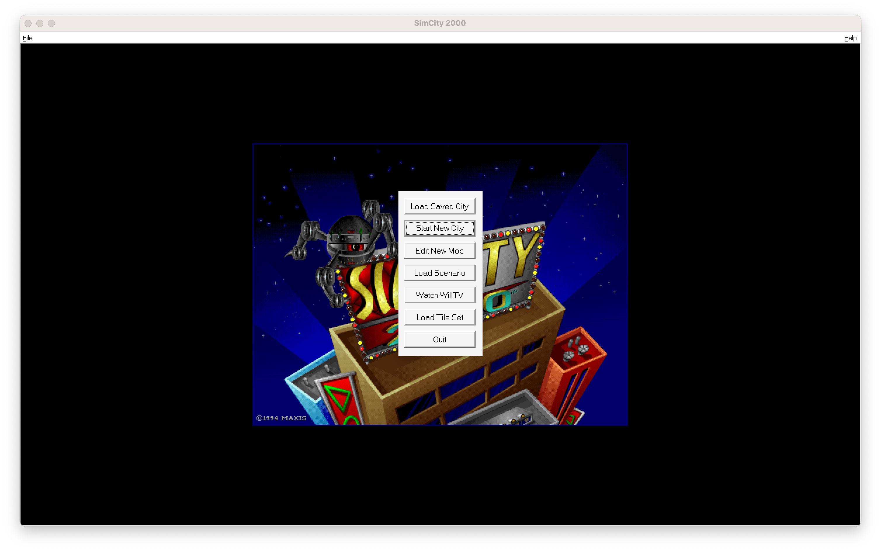 SimCity 2000 home page