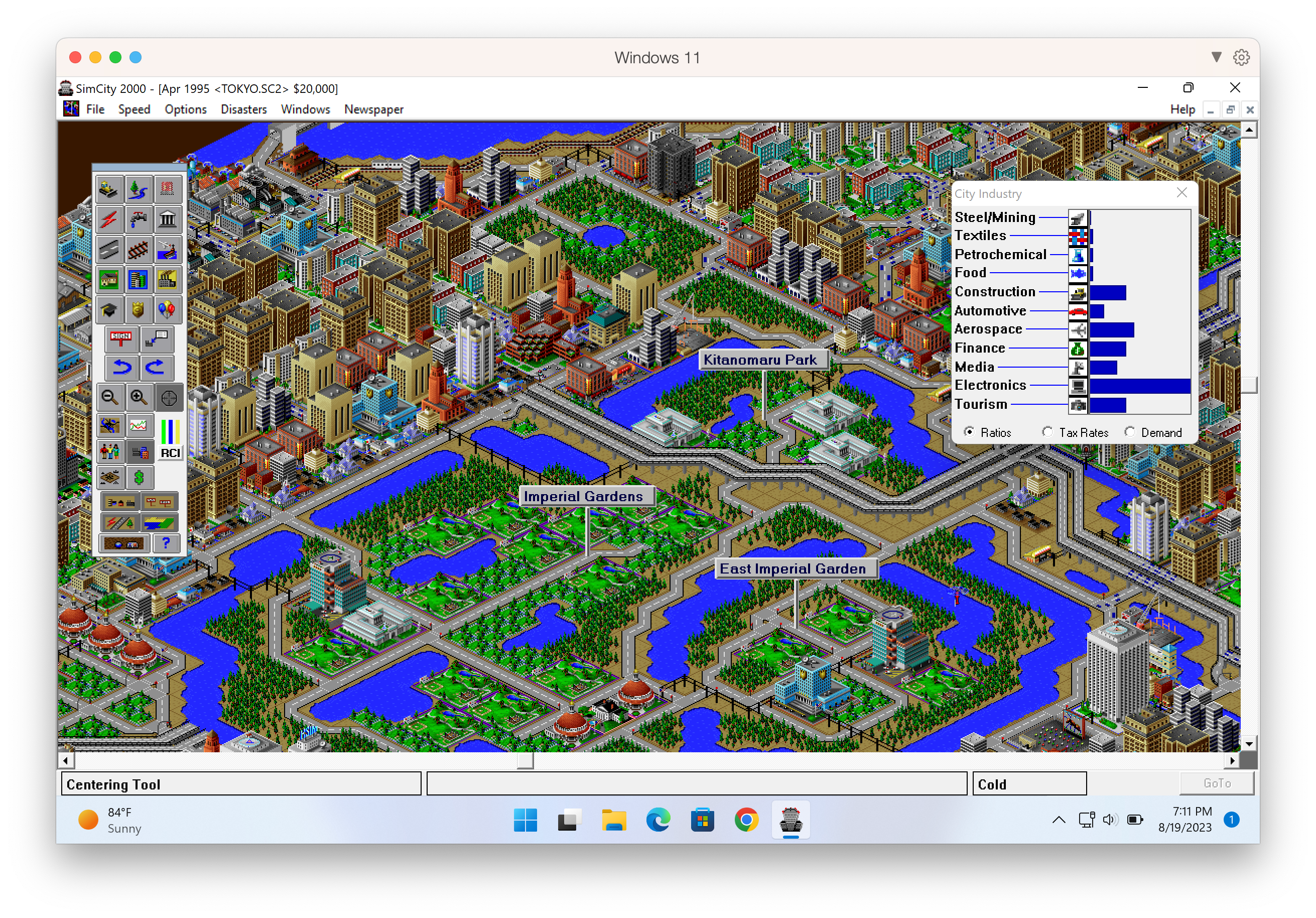 SimCity 2000 in Parallels